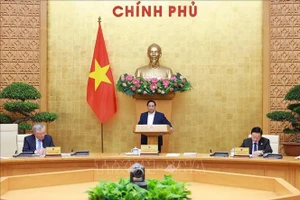Thủ tướng Phạm Minh Chính phát biểu. (Ảnh: Dương Giang/TTXVN)