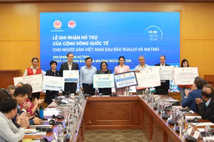 Việt Nam nhận hơn 9,6 triệu USD cứu trợ sau bão Bualoi và Matmo