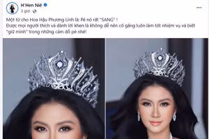 Được H'Hen Niê, Hoàng Thùy khen ngợi, tân Hoa hậu Hoàn vũ Việt Nam đáp trả tinh tế