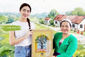 Hoa hậu Lương Thùy Linh tiếp tục đồng hành, tri ân thầy cô nơi biên giới hải đảo