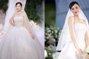 Ngắm loạt váy cưới kiêu sa của Đỗ Thị Hà khiến dân mạng xuýt xoa ngưỡng mộ