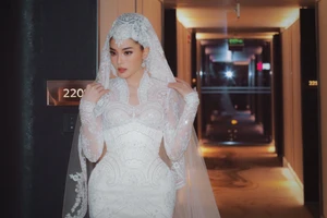 Hoa hậu Kỳ Duyên làm cô dâu đẹp hút mắt