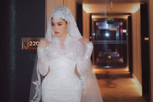 Hoa hậu Kỳ Duyên làm cô dâu đẹp hút mắt