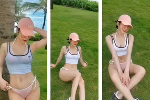 Diệp Lâm Anh khoe đường cong 'bốc lửa' tuổi U40