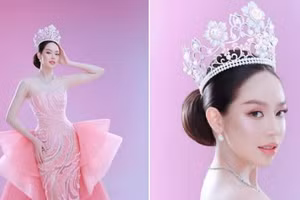 Thanh Thủy xinh đẹp như công chúa trong bộ đầm lấy cảm hứng từ văn hóa Nhật