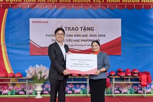 Honda Việt Nam tặng thư viện và phòng máy tính cho học sinh tiểu học