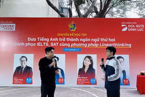 Học sinh Trường THPT Việt Đức hào hứng 'mở khóa' tư duy ngoại ngữ