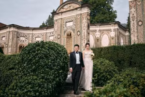 Hé lộ loạt ảnh cưới chưa từng tiết lộ của Hoa hậu Đỗ Thị Hà tại trời Âu 