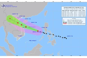 Bão Bualoi di chuyển rất nhanh, cường độ mạnh