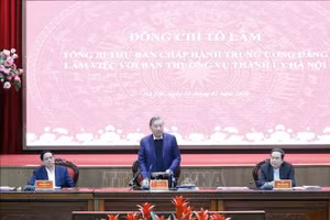 Tổng Bí thư Tô Lâm phát biểu. Ảnh: Thống Nhất/TTXVN 