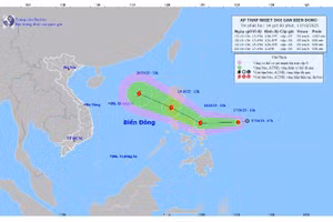 Xuất hiện áp thấp nhiệt đới mới có khả năng mạnh lên thành bão