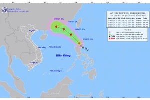Áp thấp nhiệt đới vừa hình thành, sắp mạnh lên thành bão trong tối nay