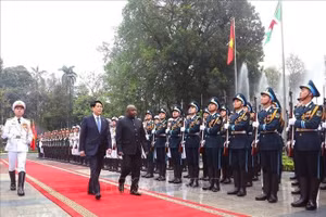 Chủ tịch nước Lương Cường chủ trì lễ đón chính thức Tổng thống Burundi