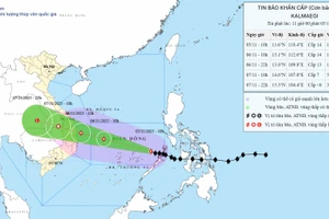 Bão Kalmaegi tiếp tục tăng cấp, cường độ rất mạnh, mỗi giờ đi khoảng 20-25km