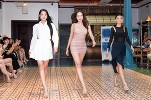 Hoa hậu Lê Hoàng Phương hướng dẫn catwalk điêu luyện cho thí sinh Miss Grand Vietnam