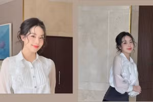 Học Hoa hậu Thanh Thủy biến hóa với trang phục công sở