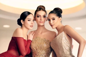 Bùng nổ nhan sắc, Thanh Thủy tự tin 'cân đẹp' loạt Hoa hậu Quốc tế