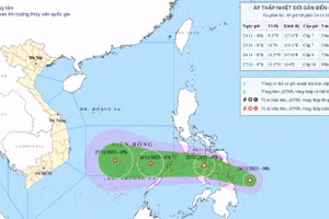 Xuất hiện áp thấp nhiệt đới mới có khả năng mạnh lên thành bão