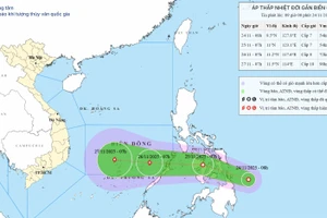 Xuất hiện áp thấp nhiệt đới mới có khả năng mạnh lên thành bão