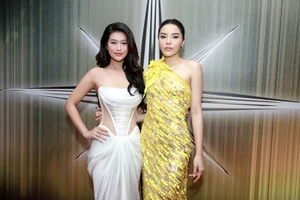 Hoa hậu Kỳ Duyên, Thiên Ân 'dính nhau như sam'