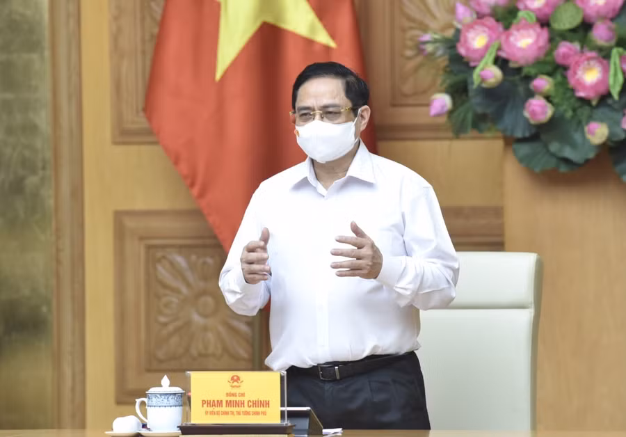 Thủ tướng phát biểu tại buổi làm việc.&nbsp;