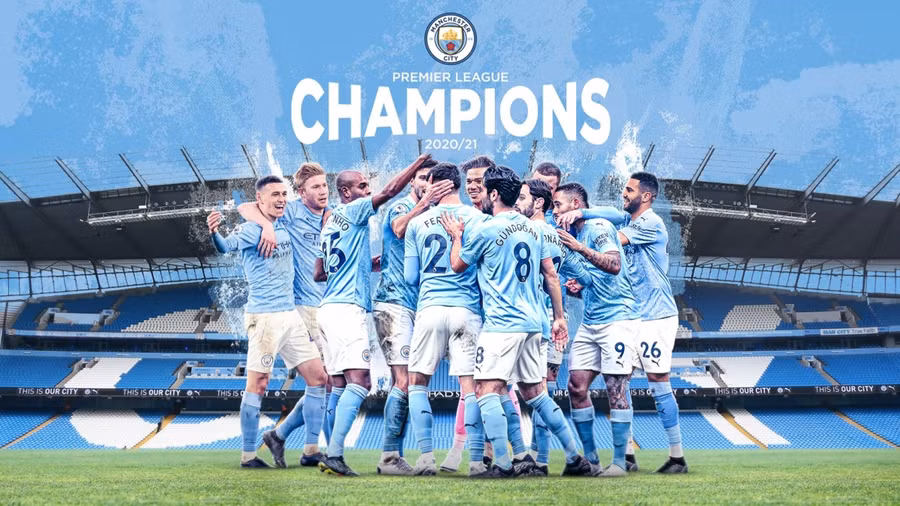 Man City chính thức vô địch Premier League 2020/2021. (Ảnh: MCFC)