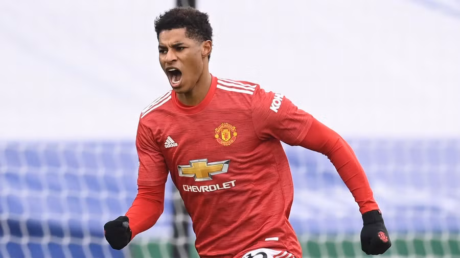 8. Marcus Rashford (Manchester United) 6 bàn thắng, 0 kiến tạo.