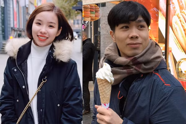 Công Phượng và vợ sắp cưới.