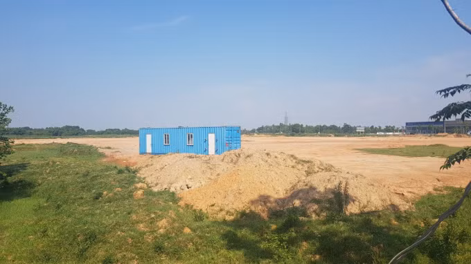 Hiện trạng siêu dự án Khu đô thị mới Nam Vĩnh Yên của Tập đoàn DOJI. Ảnh: LAT.