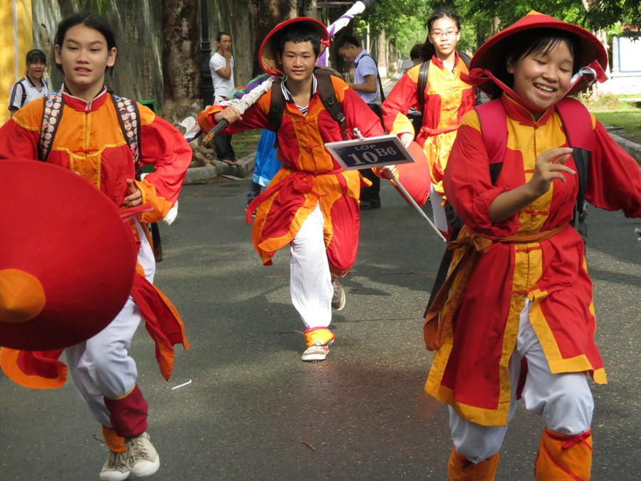 Hứng thú với trò chơi lớn tìm hiểu về di sản Huế