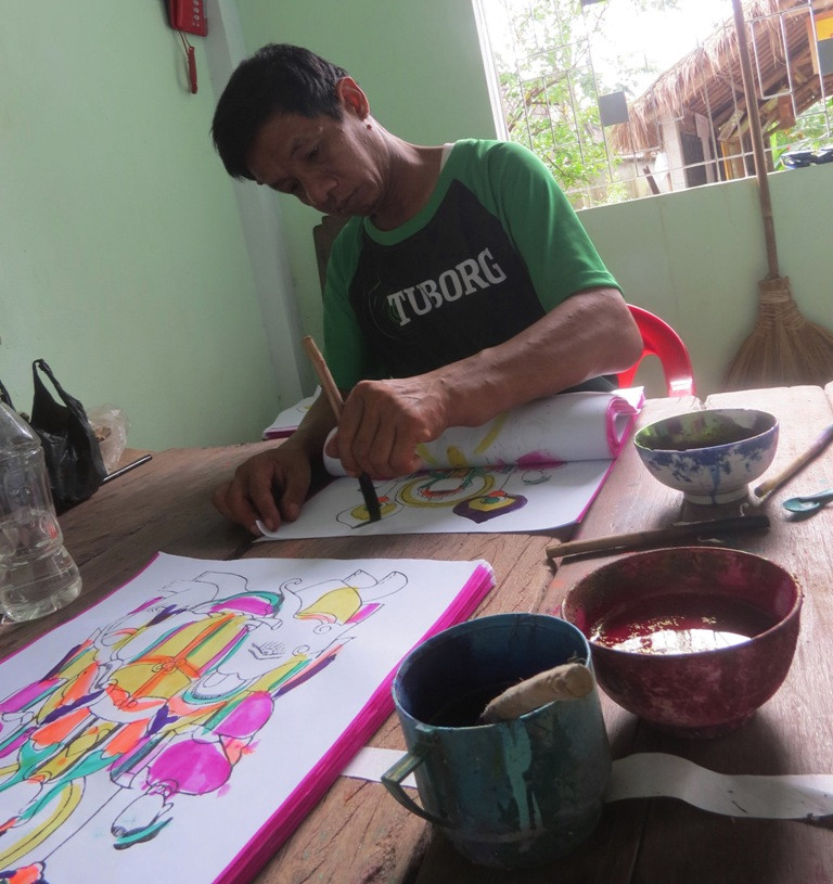  Độc đáo tranh dân gian làng Sình xứ Huế ảnh 3