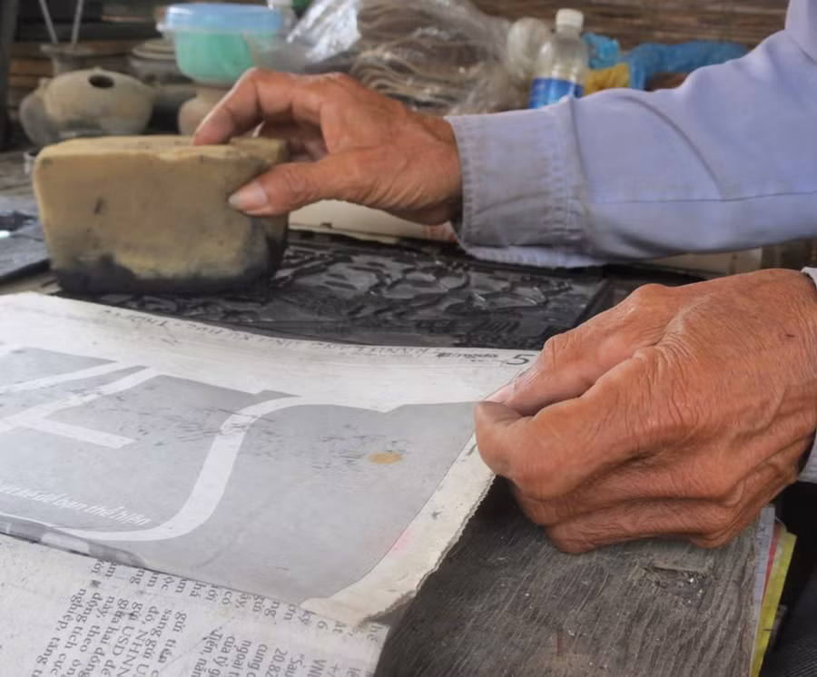  Độc đáo tranh dân gian làng Sình xứ Huế ảnh 8