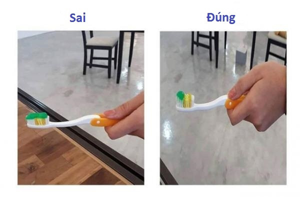 Khi sử dụng kem đánh răng, bạn chỉ cần lấy ra một lượng nhỏ là đủ xài rồi, không cần thiết phải lắp đầy toàn bộ lông bàn chải như quảng cáo Khi sử dụng kem đánh răng, bạn chỉ cần lấy ra một lượng nhỏ là đủ xài rồi, không cần thiết phải lắp đầy toàn bộ lông bàn chải như quảng cáo