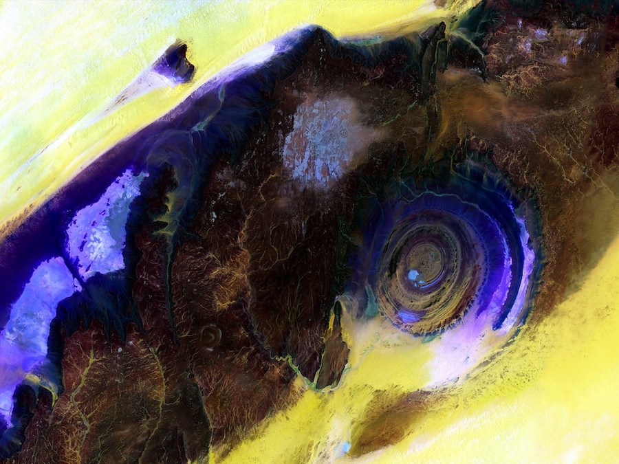 "Con mắt Sahara" mãi mãi là điều bí ẩn với nhân loại! "Con mắt Sahara" mãi mãi là điều bí ẩn với nhân loại!