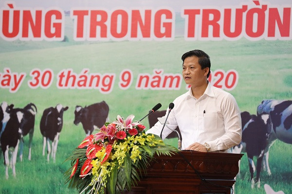 Ông Vương Quốc Tuấn – Ủy viên BTV Tỉnh ủy – Phó Chủ tịch UBND tỉnh Bắc Ninh chia sẻ về công tác triển khai chương trình Sữa học đường tại tỉnh Bắc Ninh từ năm 2013 đến nay