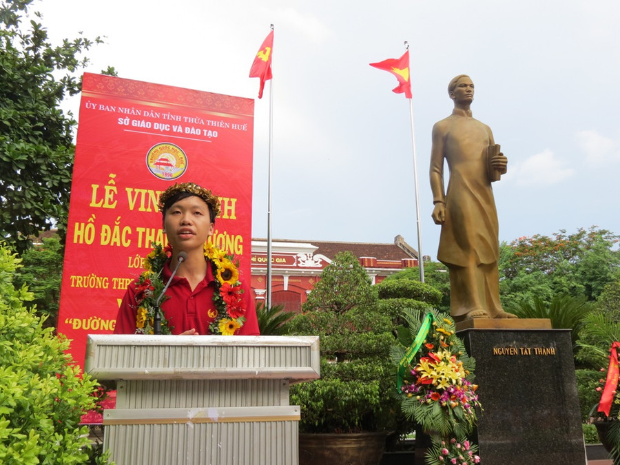 Hồ Đắc Thanh Chương chia sẻ niềm vui chiến thắng tại lễ vinh danh