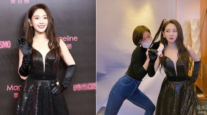 Xinh đẹp là thế nhưng cô lại bị chứng tóc ít nên phụ tùng làm đẹp kiêm thời trang hỗ trợ cho bộ đầm ngày hôm đó đã bị rơi ra. Trả lời phỏng vấn truyền thông, Hình Phi không giấu được vẻ ngại ngùng: &quot;Tôi chỉ định vuốt tóc làm duyên nhẹ thôi, ai ngờ lại rơi luôn. Thật ngại quá, sự cố của tôi có lẽ là vô tiền khoáng hậu&quot;.