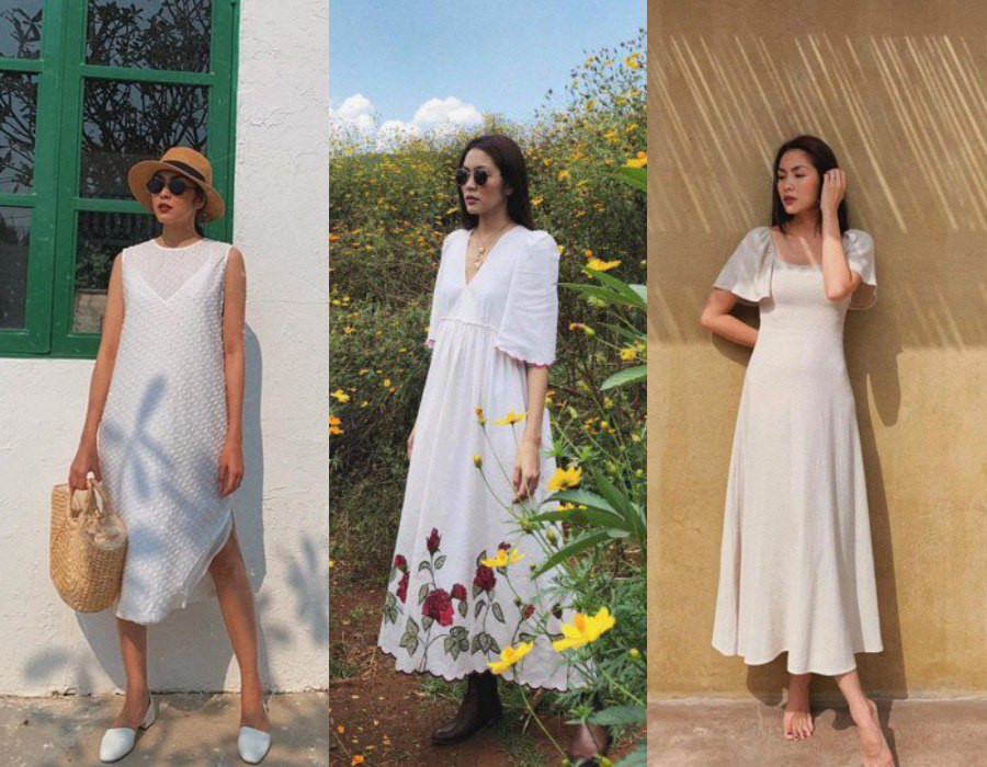 Những chiếc váy streetstyle của nàng dâu nhà họ Nguyễn cũng luôn theo một gout tối giản hết mức. Có chăng sự khác biệt chỉ là đôi chút nhấn nhá ở chất liệu và phụ kiện đính kèm mà thôi.