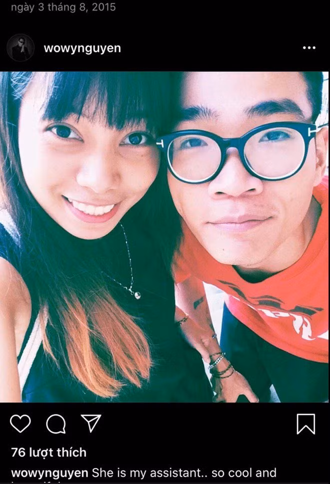 Trước đây, anh đã chia sẻ công khai về cô.