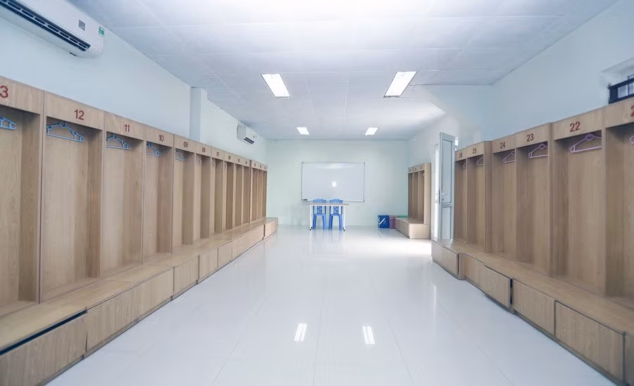 Phòng thay đồ dành cho các cầu thủ.