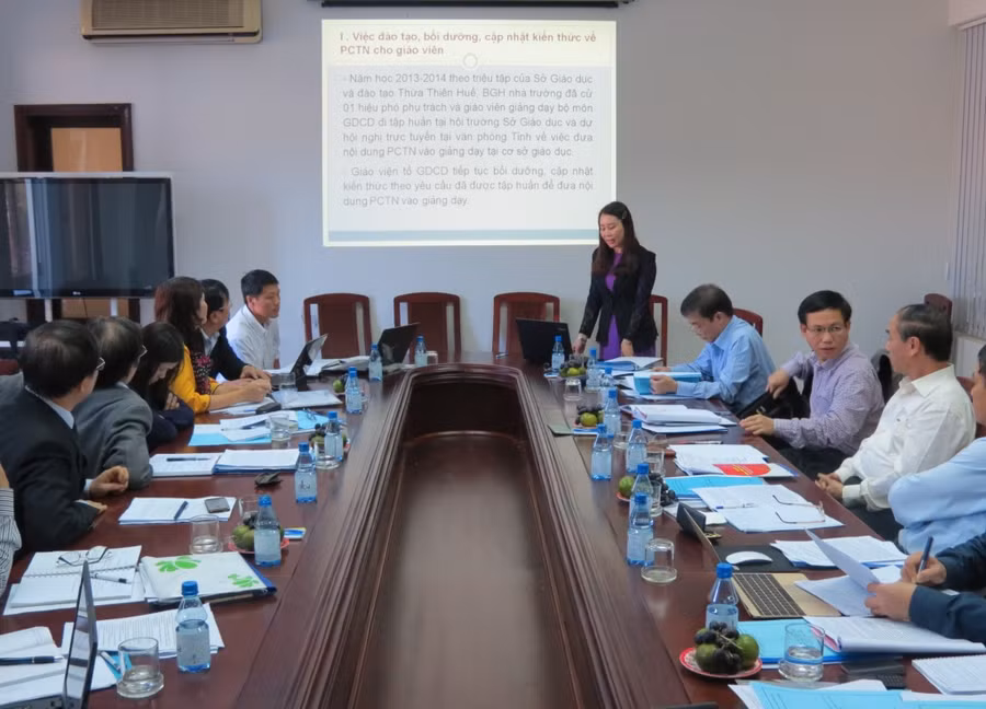 Cô Nguyễn Thị Hoa Phượng, GV bộ môn GDCD trường Hai Bà Trưng chia sẻ kinh nghiệm