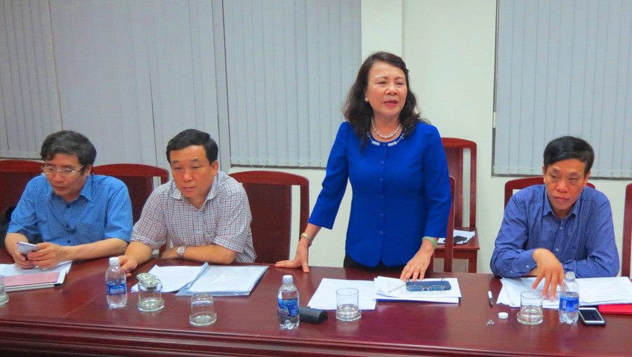 Thứ trưởng Nguyễn Thị Nghĩa phát biểu tại buổi làm việc