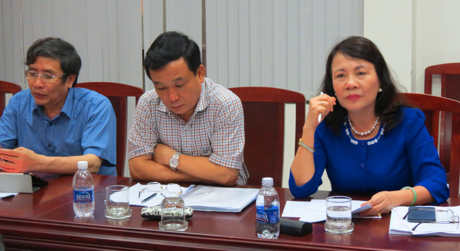 Thứ trưởng Nguyễn Thị Nghĩa tại buổi làm việc