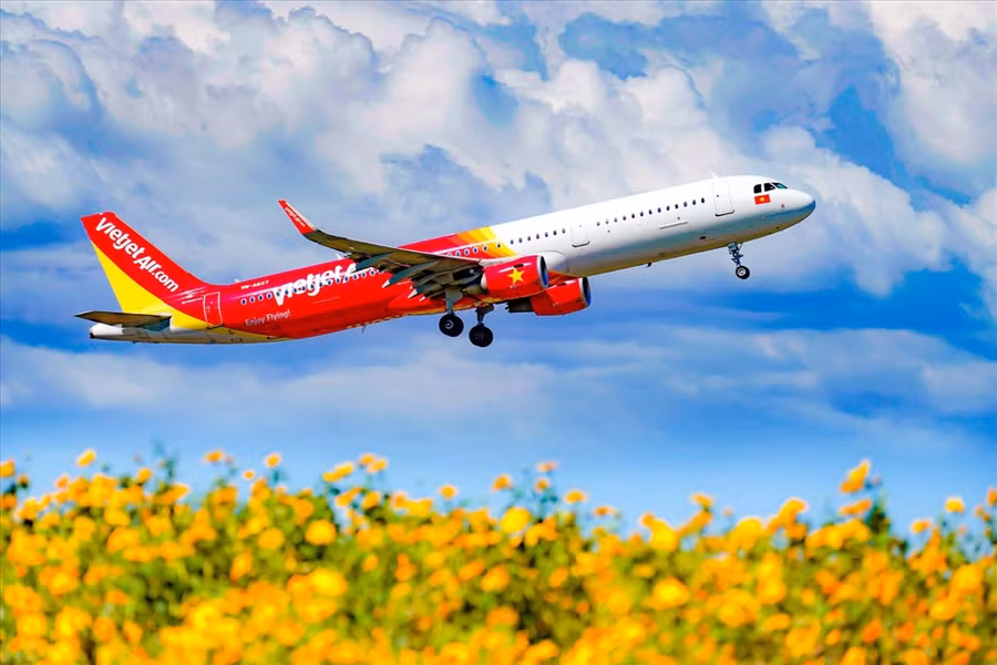 Vietjet tiên phong sử dụng IATA Travel Pass. Ảnh: Vietjet.