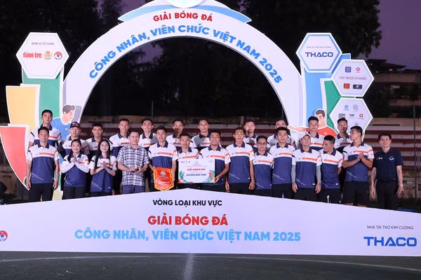 Công đoàn Ngân hàng Việt Nam lên ngôi Á quân vòng loại phía Bắc Giải bóng đá công nhân, viên chức Việt Nam 2025