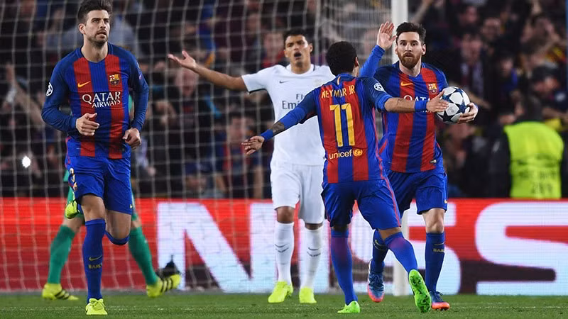 Theo thống kê của Opta, trận so tài tới sẽ là lần thứ 16 Barca và PSG đối đầu nhau ở Cúp C1 châu Âu. Barca giành 6 trận thắng, PSG có 5 lần đánh bại đối thủ, còn lại 4 trận kết thúc với tỷ số hòa. 20170309135207-barca-psg-2.jpg