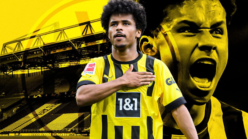 Theo BILD, tuyển thủ Đức Karim Adeyemi đang trì hoãn việc gia hạn hợp đồng với CLB Borussia Dortmund và bỏ ngỏ khả năng tìm bến đỗ mới. e0365dmcom-23-05-1600x900-skysports-karim-adeyemi-borussia-dortmund-6151045.jpg