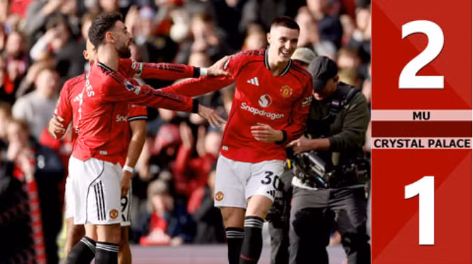 Hôm 1/3, MU giành chiến thắng kịch tính 2-1 trước Crystal Palace ở vòng 28 Premier League, qua đó giúp HLV Carrick duy trì chuỗi trận bất bại kể từ khi tiếp quản đội bóng. 9999999999999.png