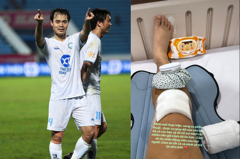 Hồi tháng 8 năm nay, tiền vệ Văn Toàn bị rách sụn chêm cả trong lẫn ngoài đầu gối, buộc phải phẫu thuật điều trị. thiet-ke-chua-co-ten-36-689eacb820963.jpg