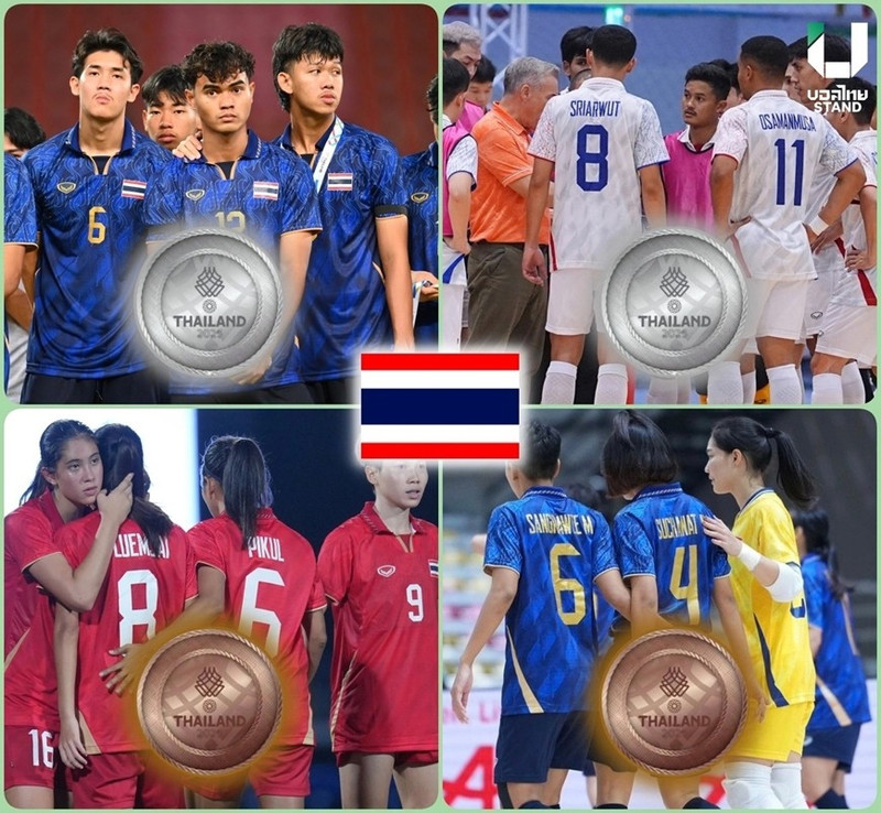 Chủ nhà SEA Games 33 không đạt được bất kỳ một tấm Huy chương Vàng SEA Games nào ở bộ môn bóng đá. bong-da-thai-lan.jpg